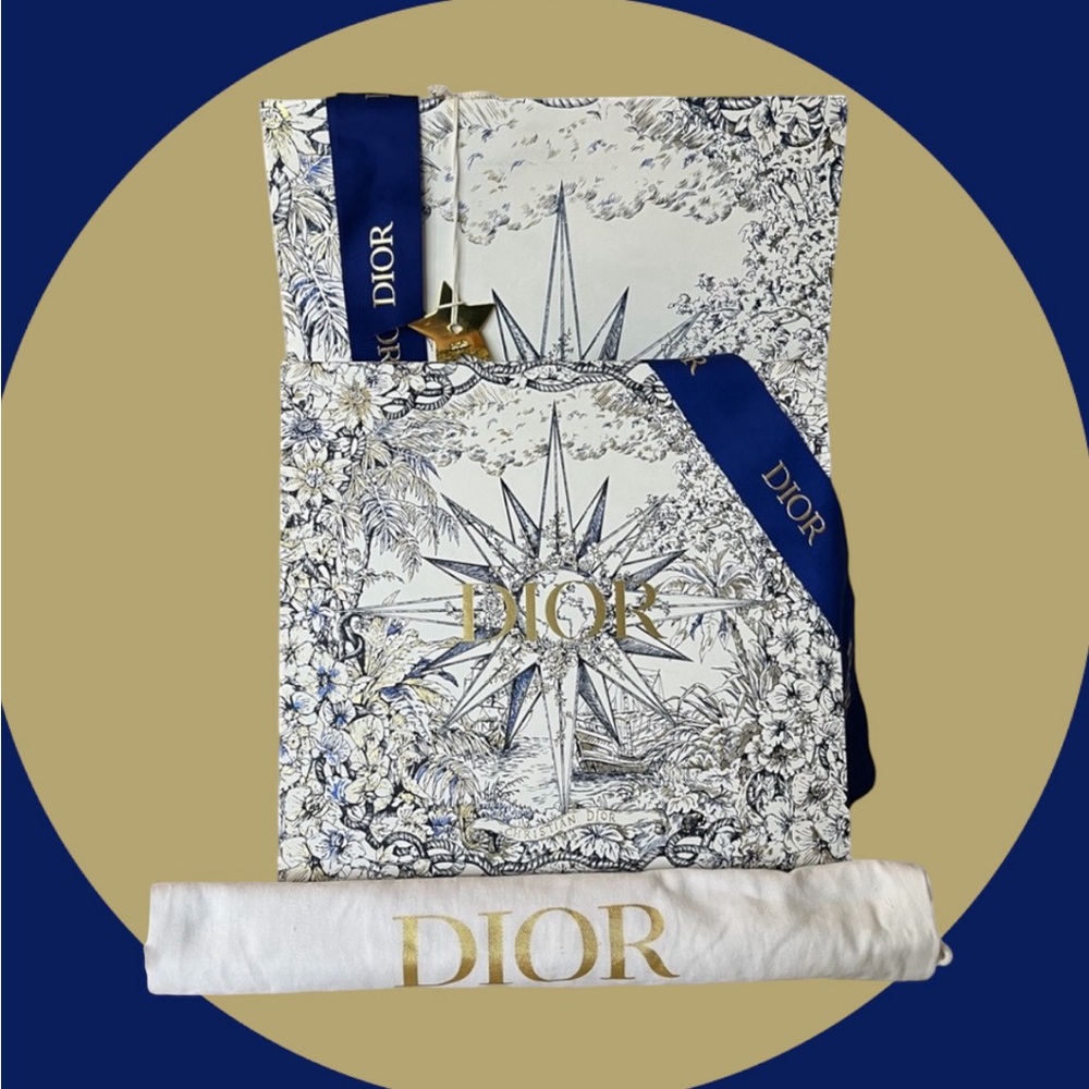 CHRISTIAN DIOR NEW SHOPPING BAG BOX RIBBON LOGO DUST-BAG SLEEPER GIFT CHRISTMAS